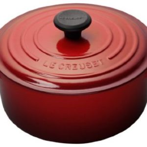Red 4.5 quart Le Creuset Dutch Oven offered from Amazon