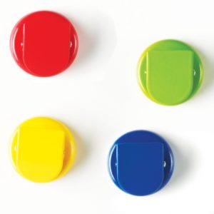 Set of 4, primary colors, Learning Resources, super strong mnagnetic clips for your cruise cabin walls