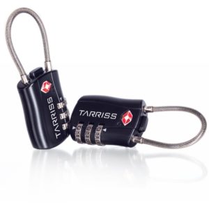 @ TSA approved luggage locks in package, by Tarriss, in black