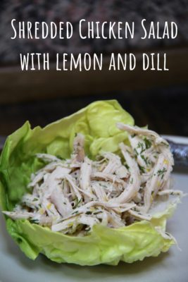 Shredded Chicken Salad with Lemon and Dill