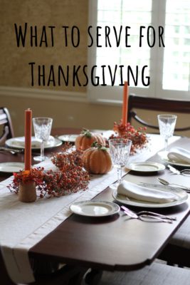 What to serve for Thanksgiving?