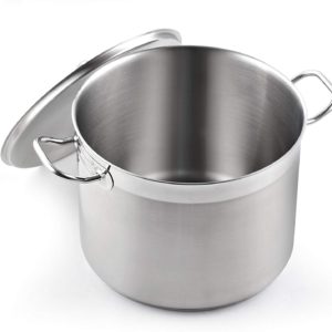 Large, 20-quart commercial stanless steel stock pot
