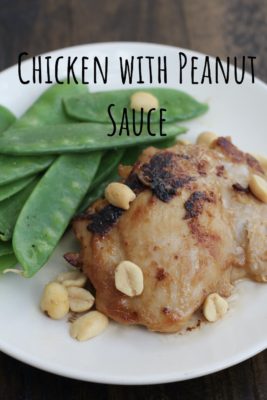 Grilled Chicken with Peanut Sauce